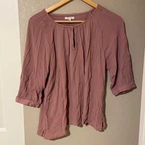 Light Purple 3/4 Sleeve Blouse